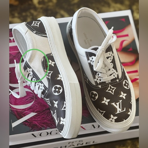 LN Louis Vuitton Trocadero Richelieu Sneaker - worn 1x - Mens size 6 - HTF! - Picture 2 of 6